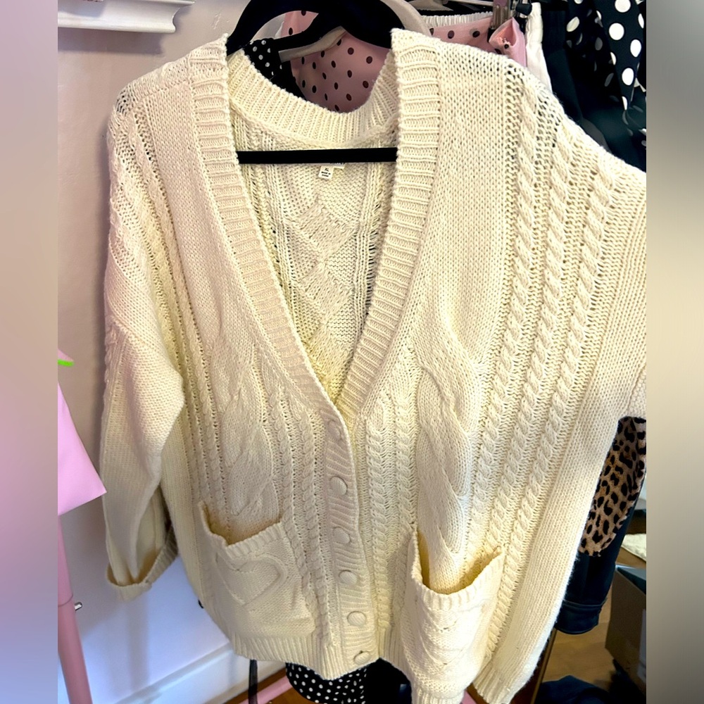 For love and lemons knit heart cardigan